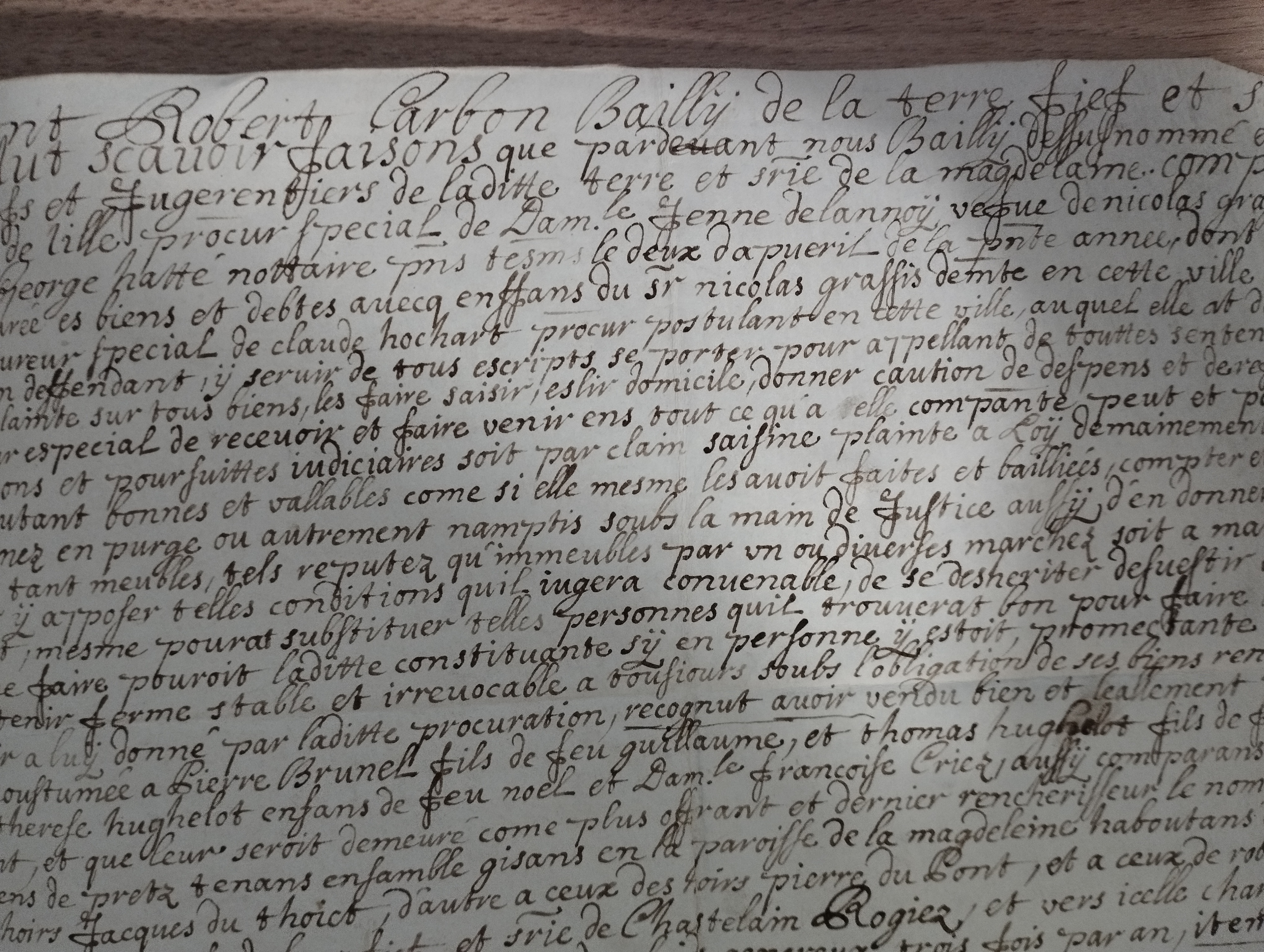Robert Carbon  L.S. 23.08.1680