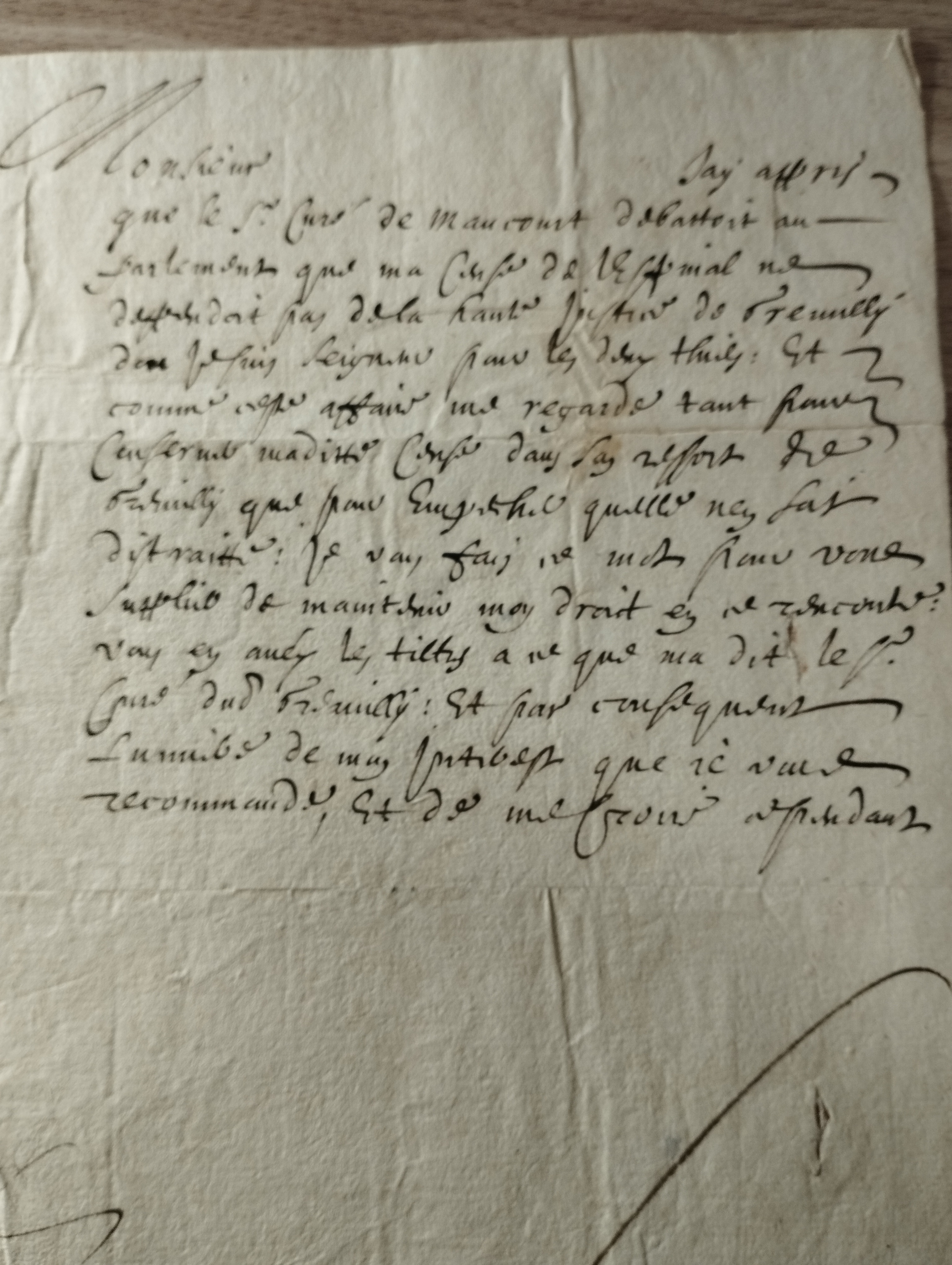 Nicolas de Nettancourt LAS 19 fevrier 1646