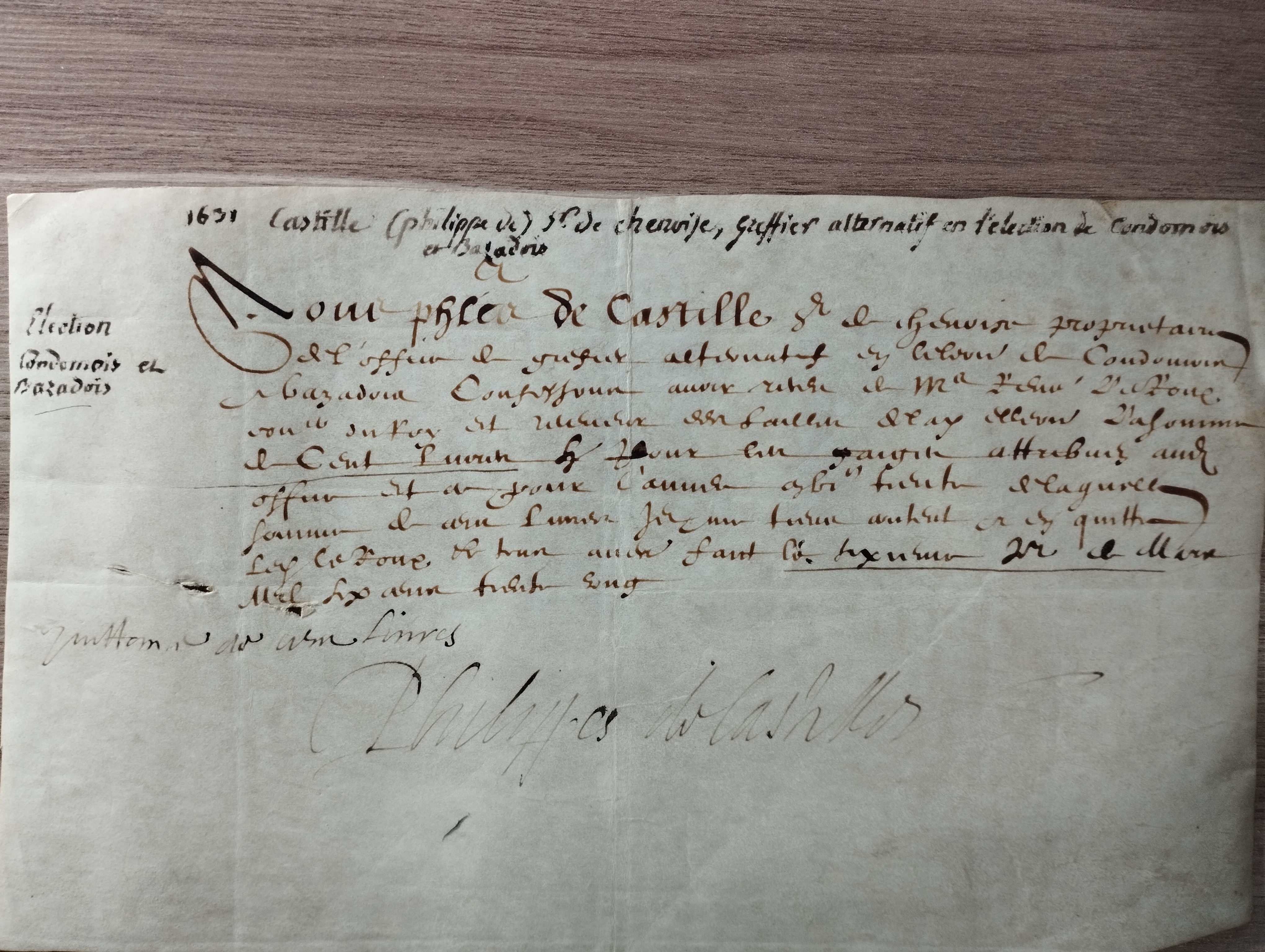 Philippe de Castille P.S.  24.03.1635 (?)