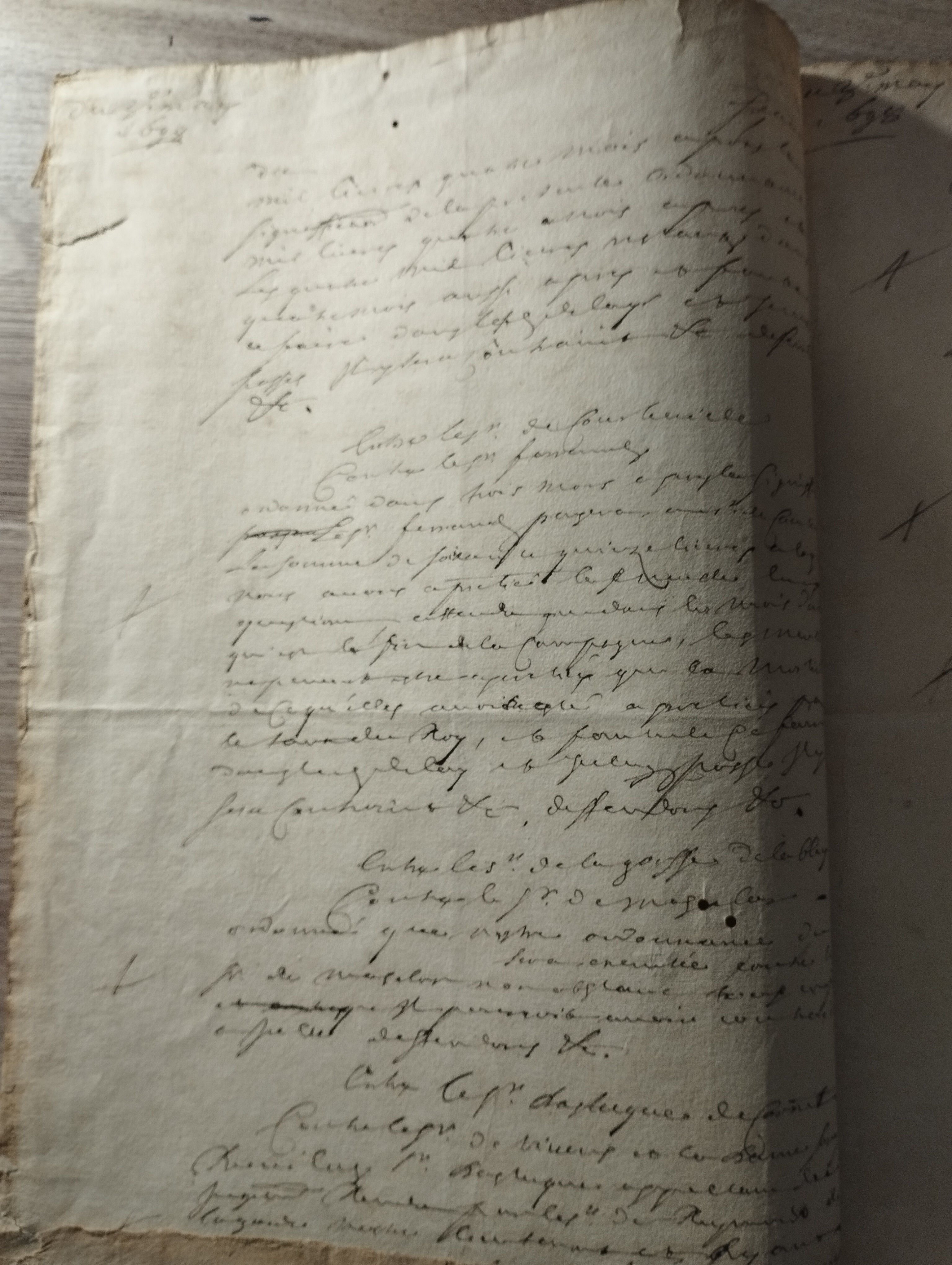 Francois-Annibal d'Estrees  P.S. 2.05.1628 (?)