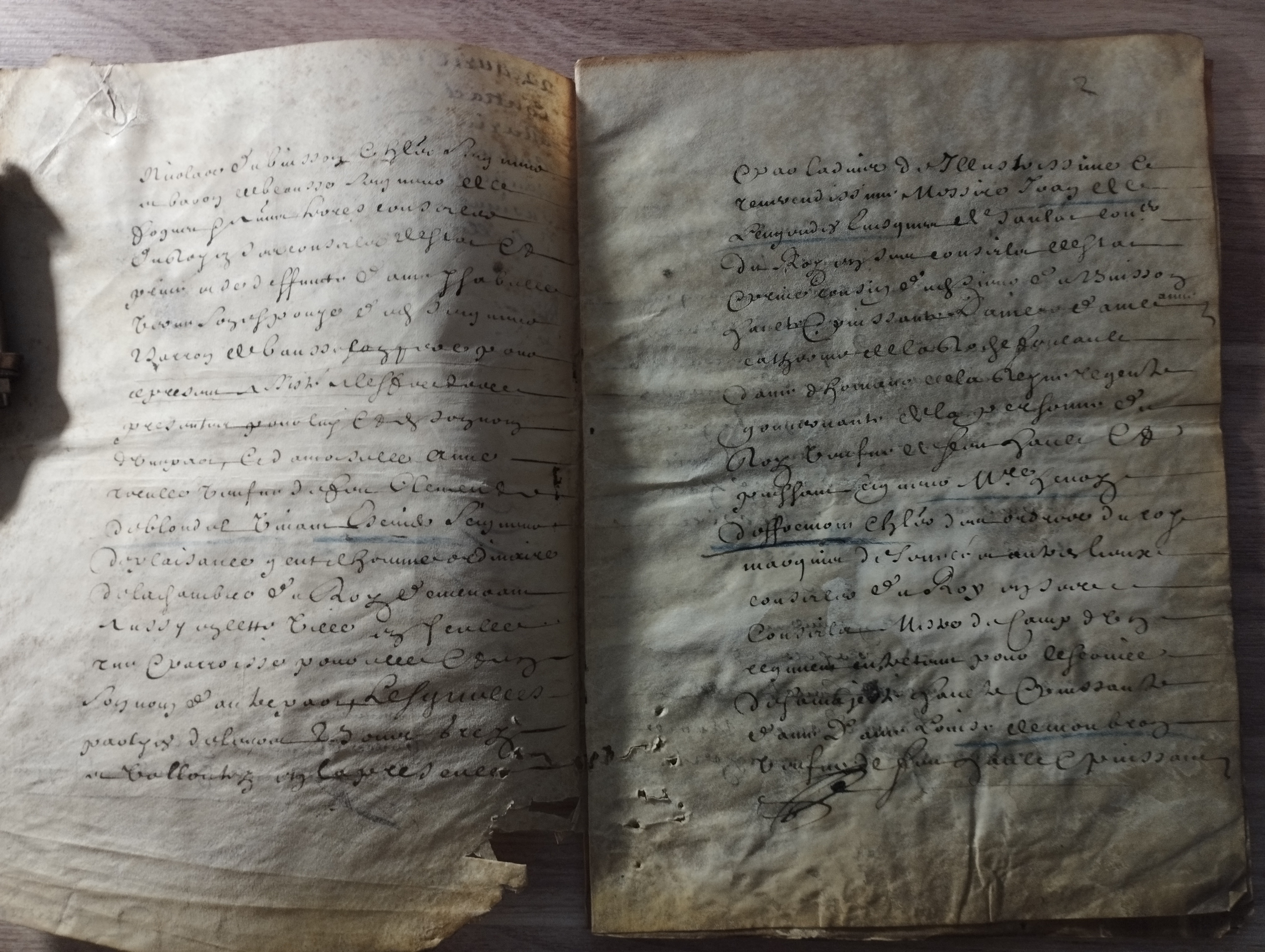 extrait du contract de mariage  22.04.1648