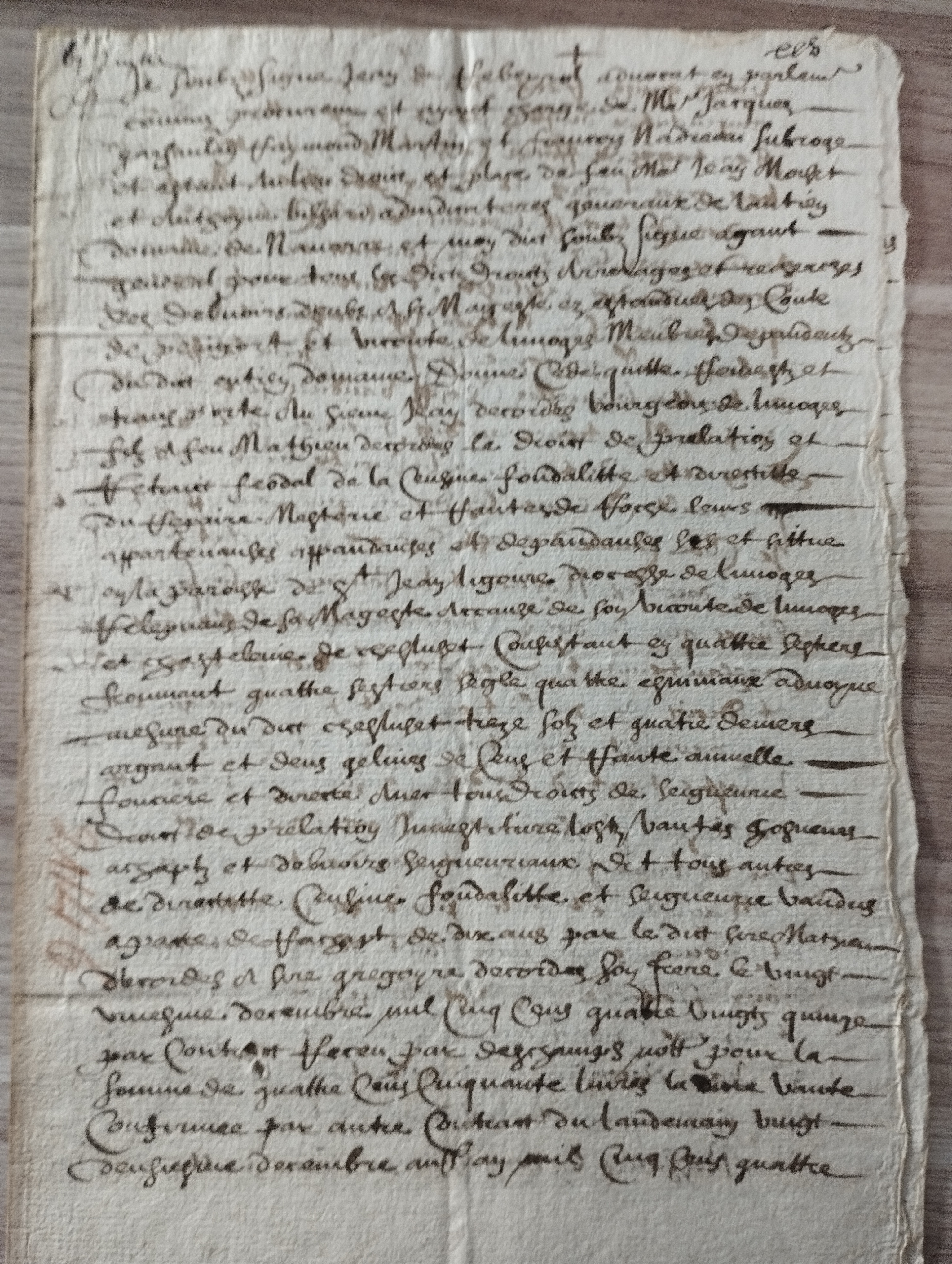 Cas d'heritage   25/12/1595-26/5/1623