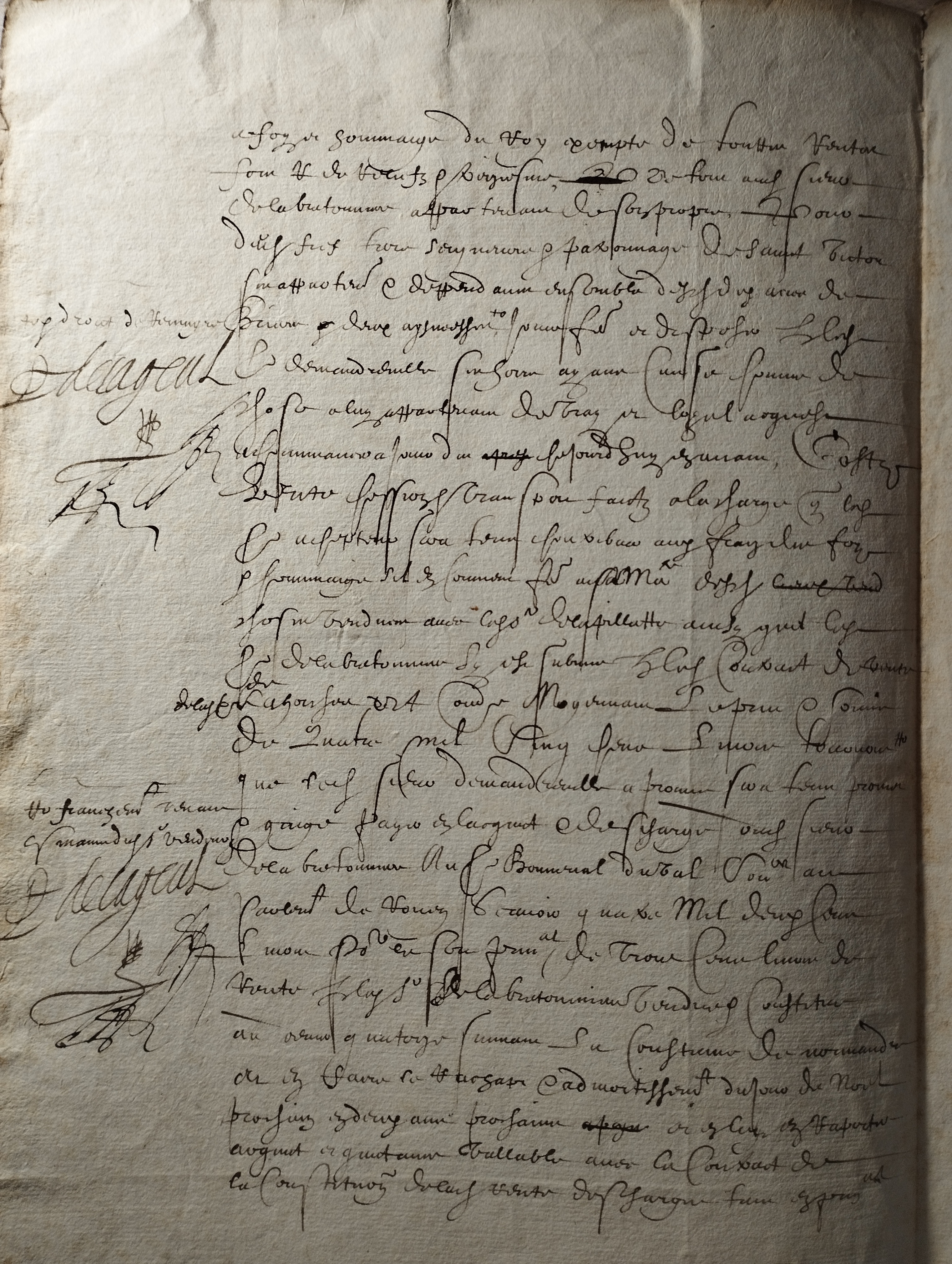 acte notarié officiel (latinit)  (27/03) 1699    3
