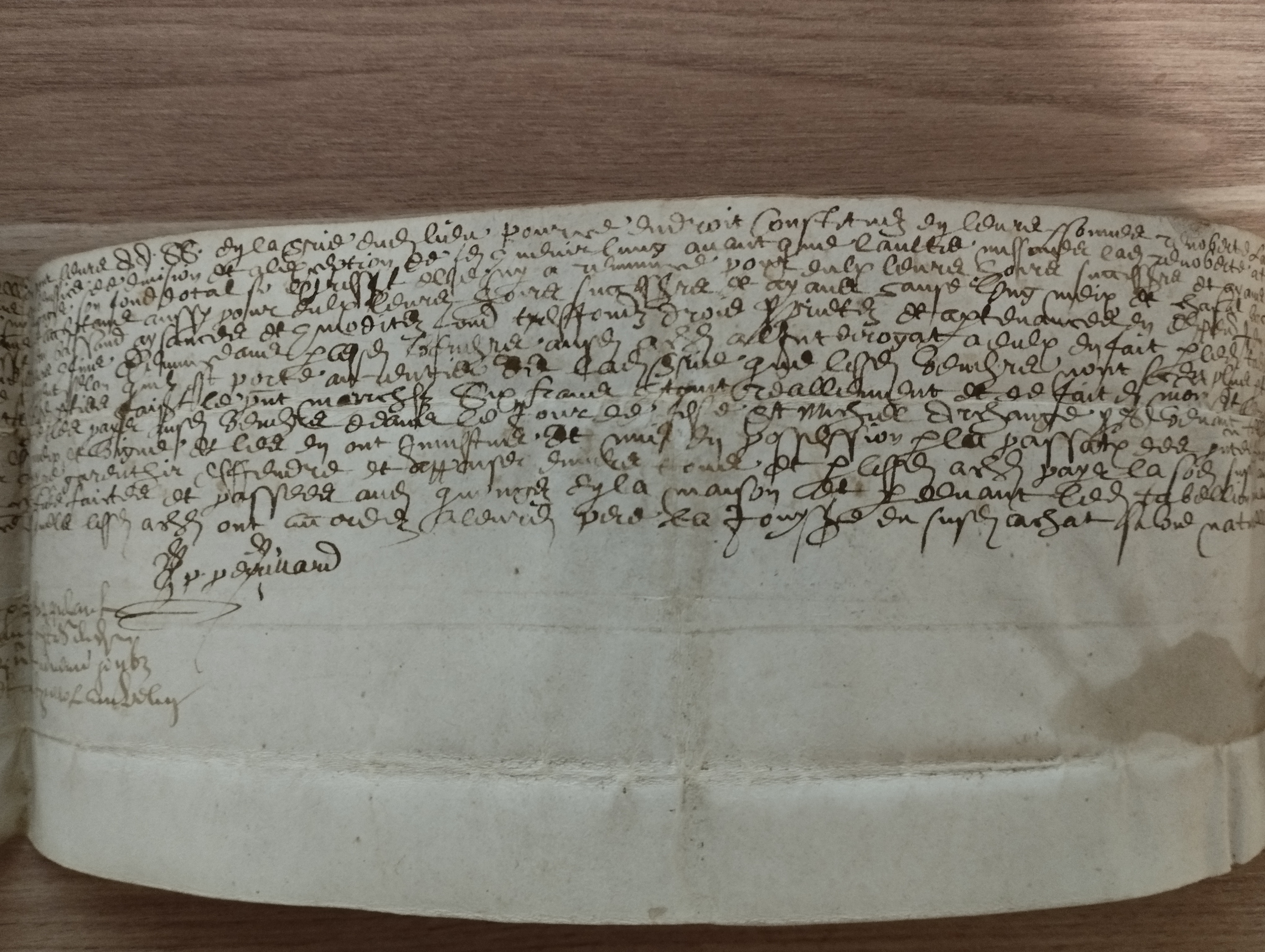 acte notarie     23 février 1630