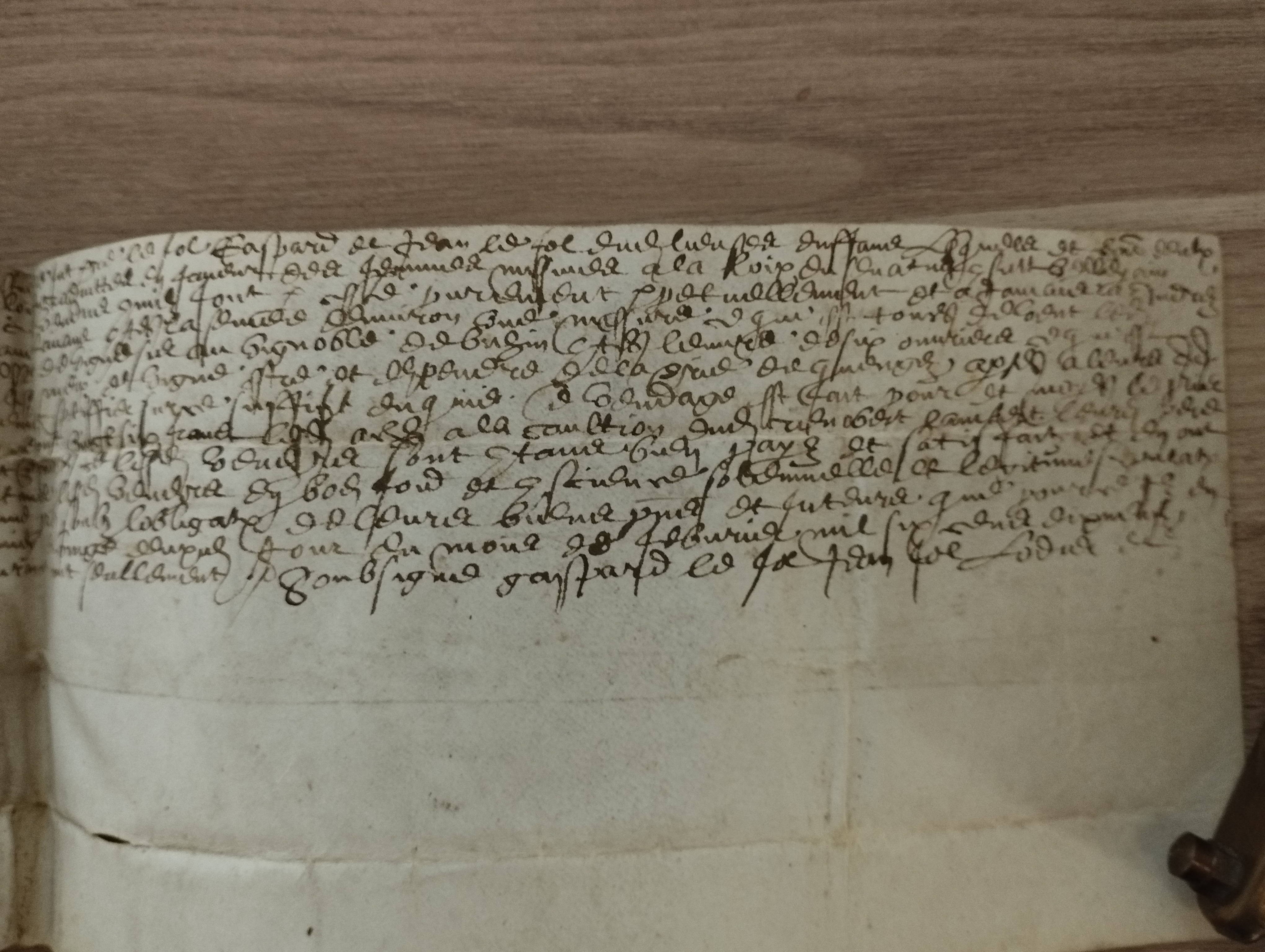 acte notarie     23 février 1630