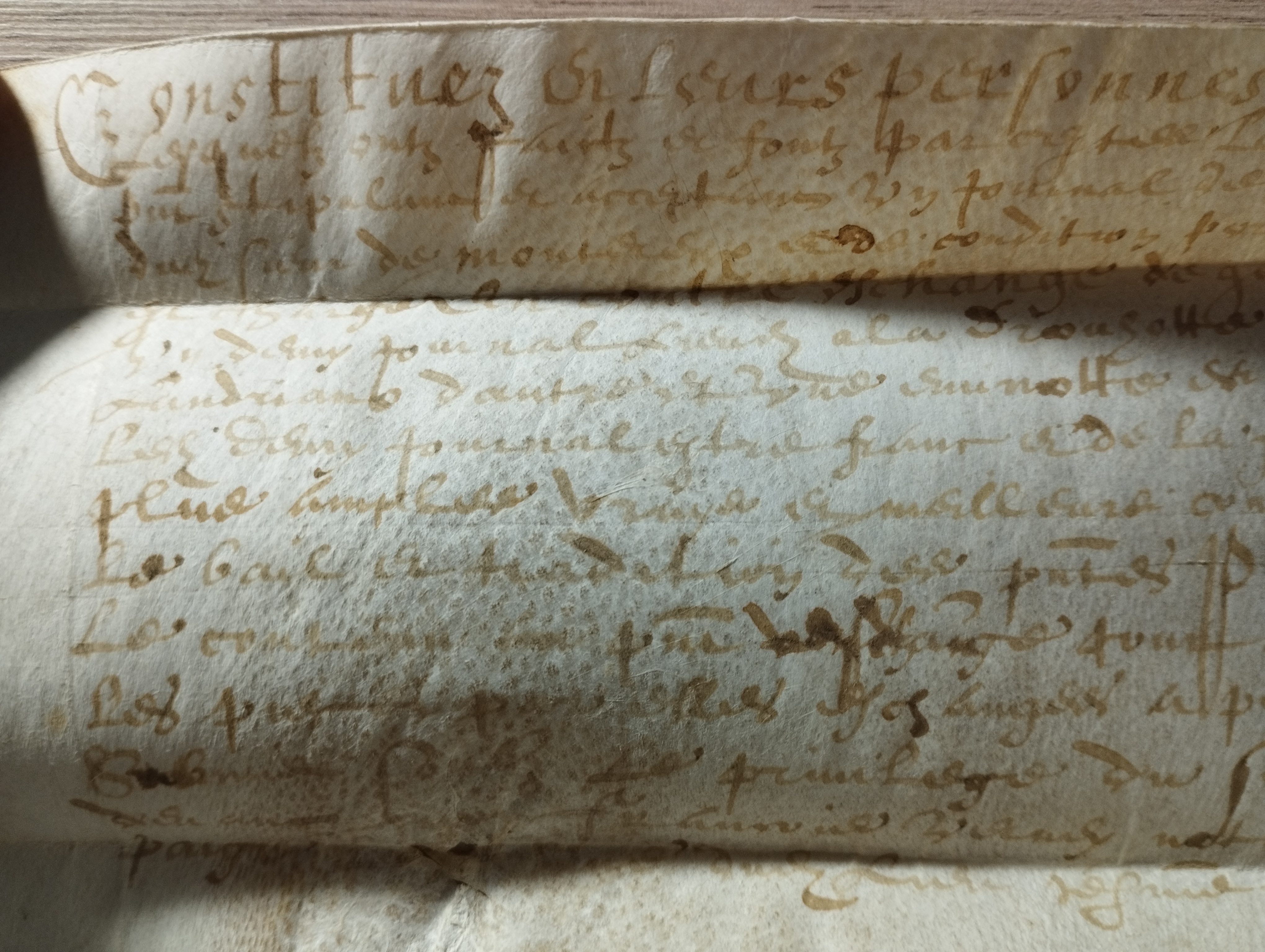 acte notarié     25 avril 1624