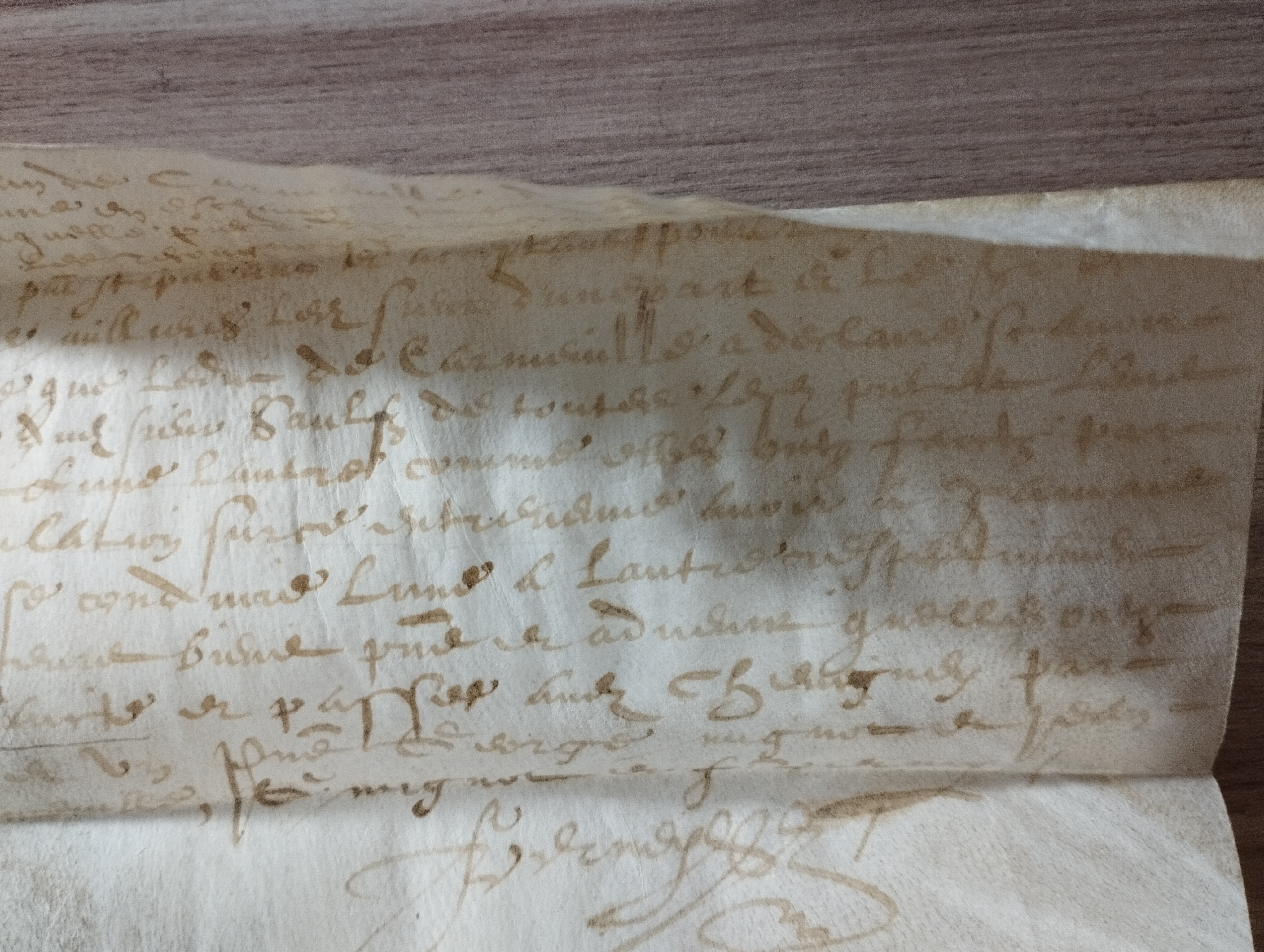 acte notarié     25 avril 1624