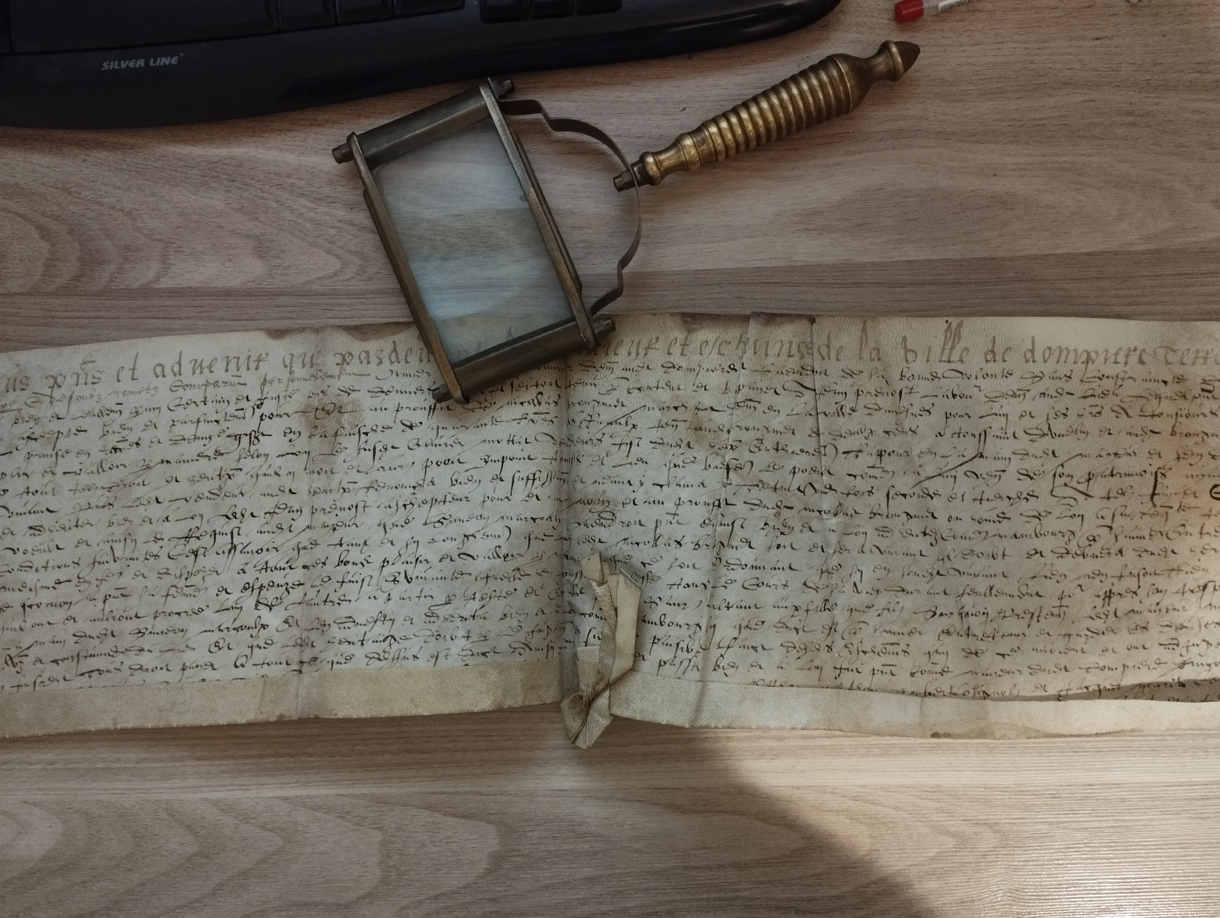acte notarie   Dompierre    mai 1631