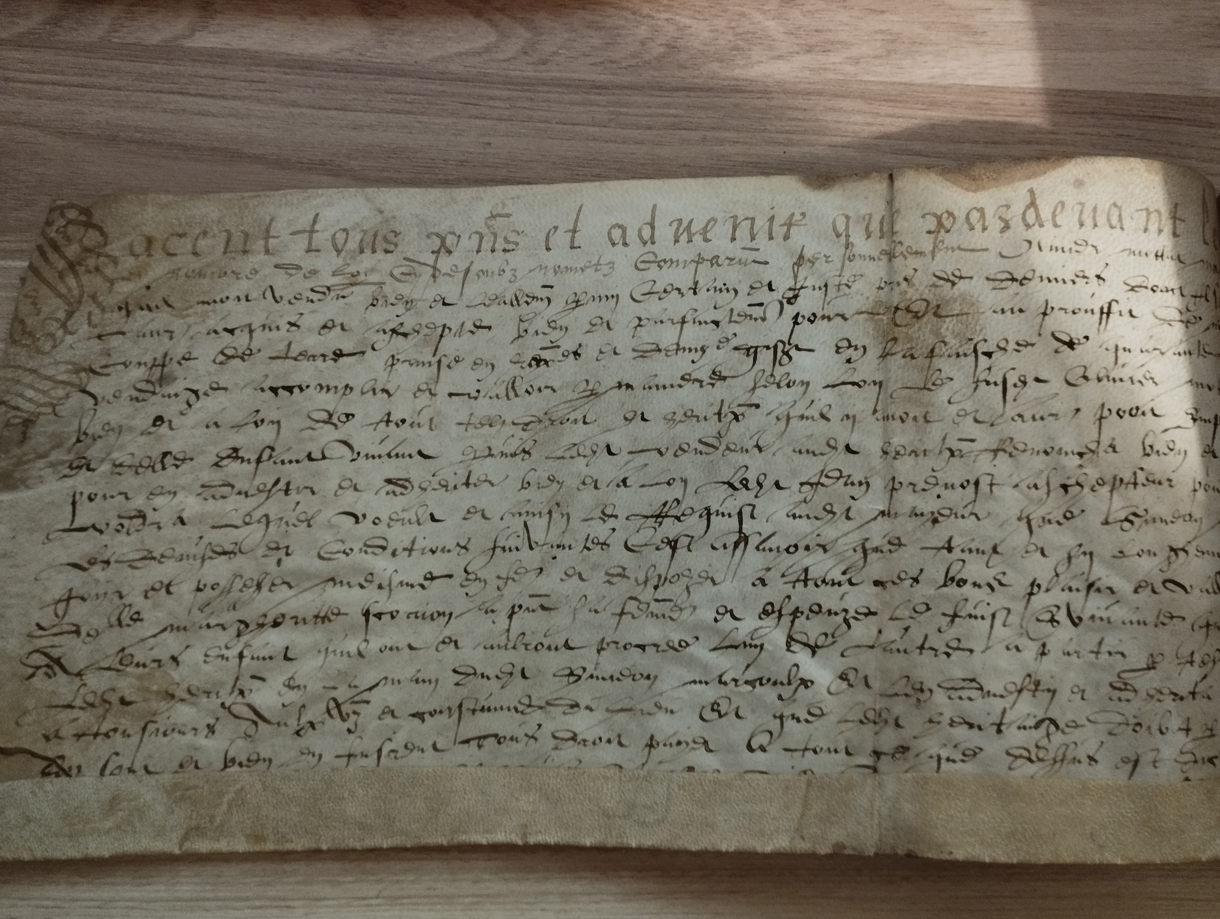 acte notarie   Dompierre    mai 1631