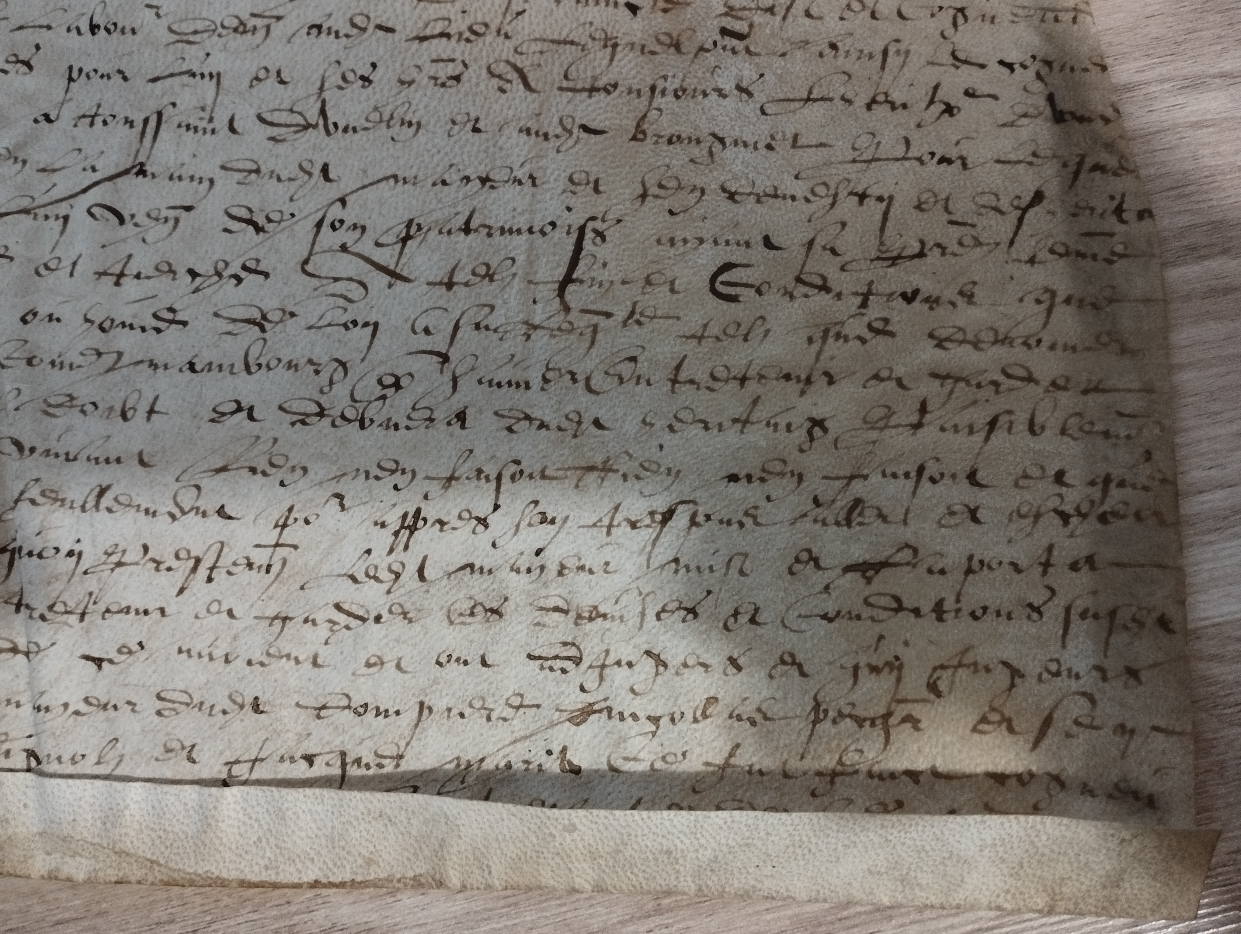 acte notarie   Dompierre    mai 1631