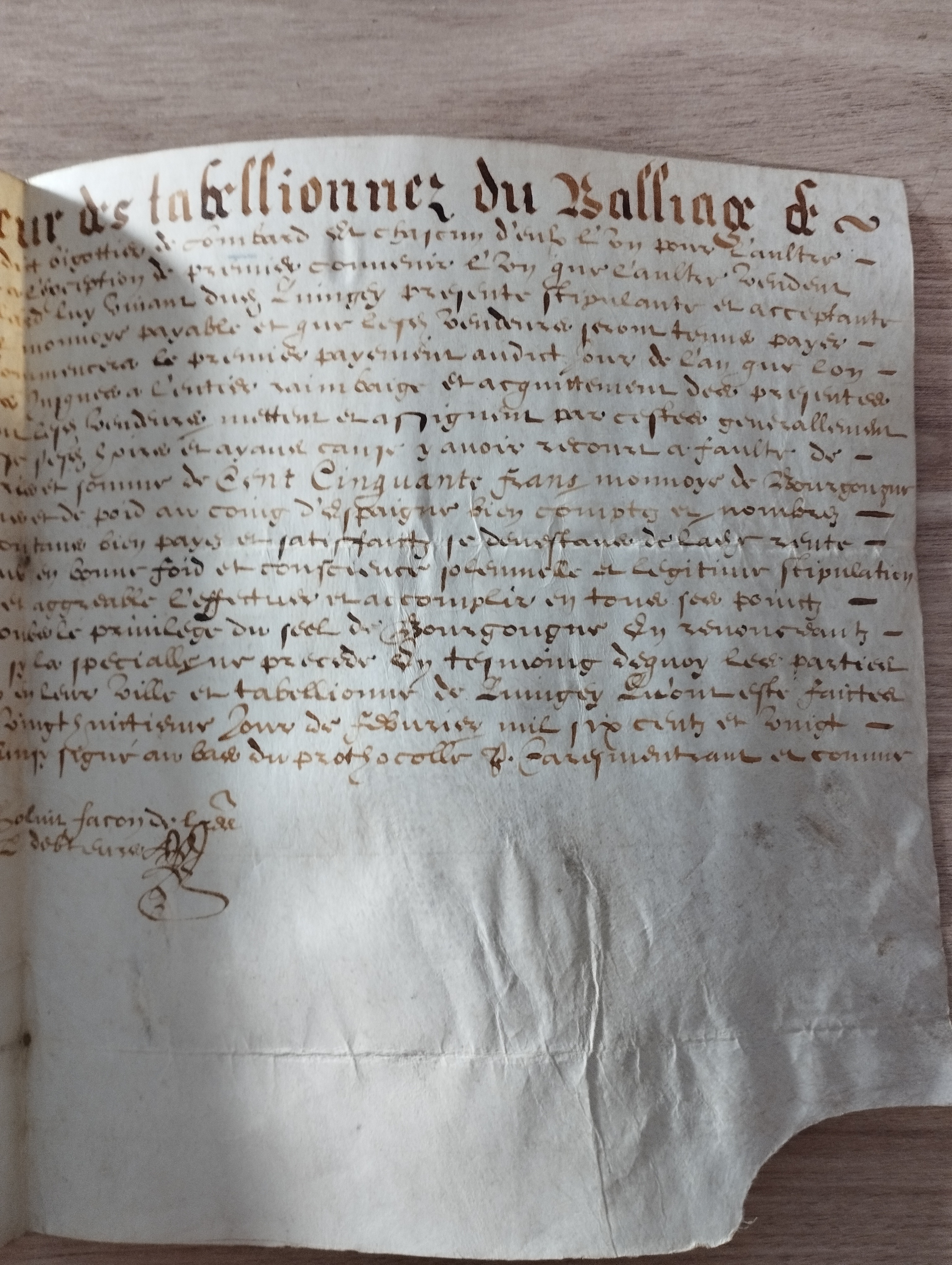 acte notarie (1620–1654)
