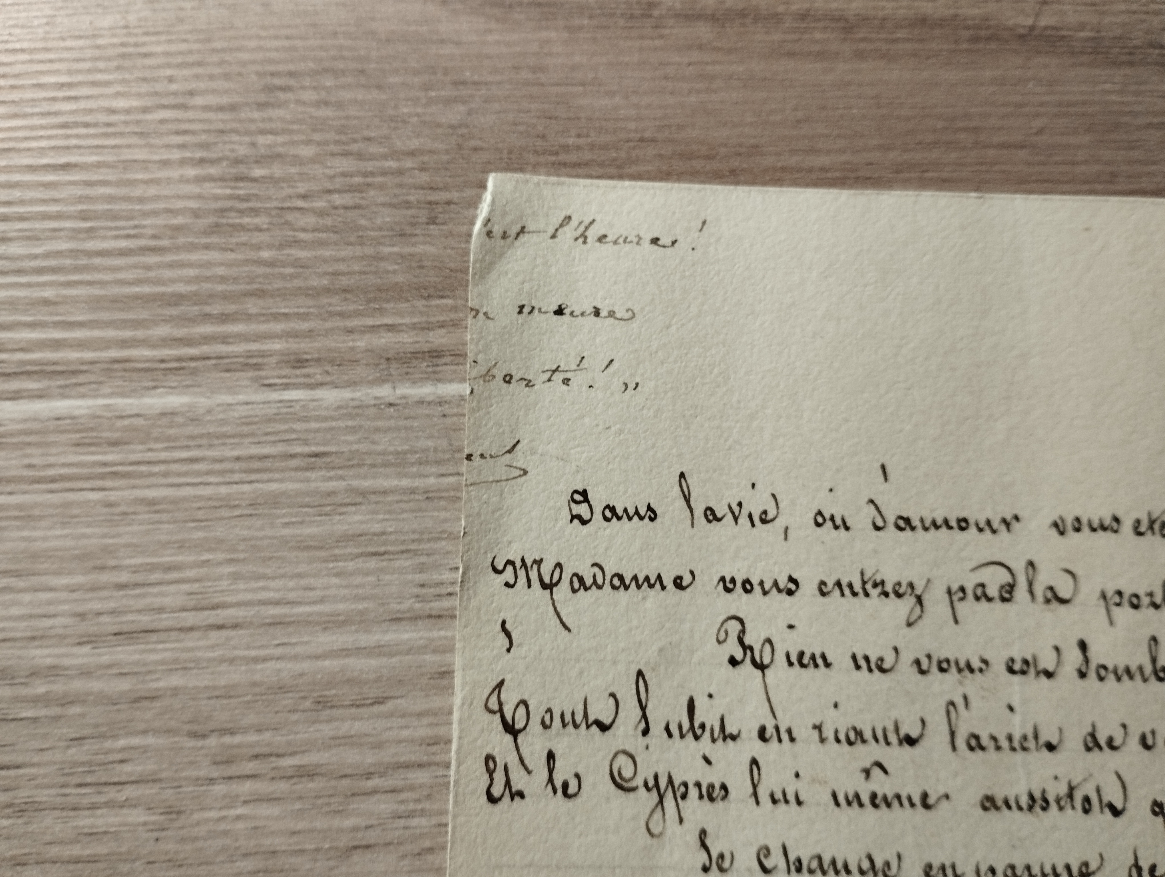 A.Dumas  Poeme manuscrit inedit signe