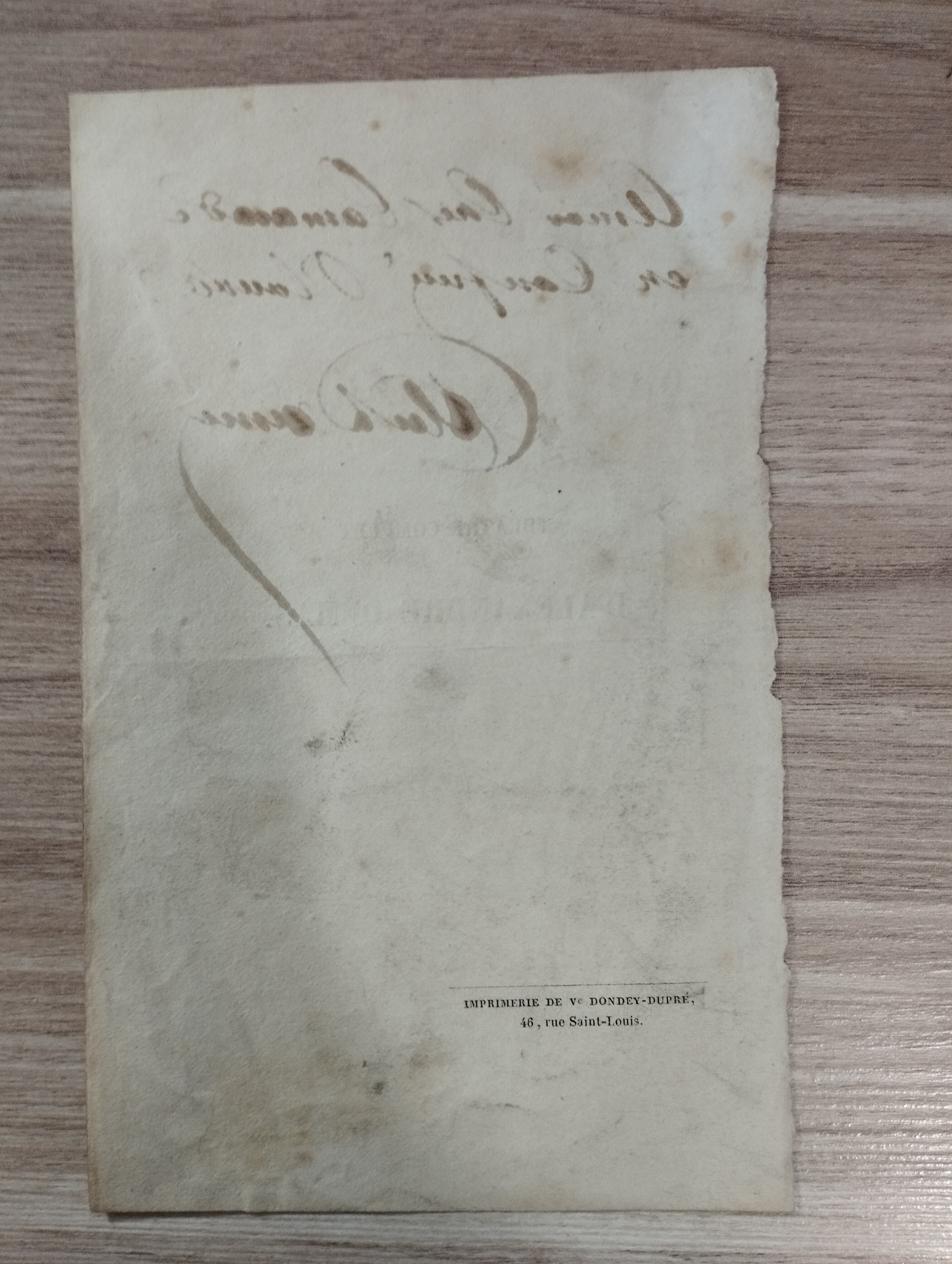 A.Dumas     envoi a Plouvier