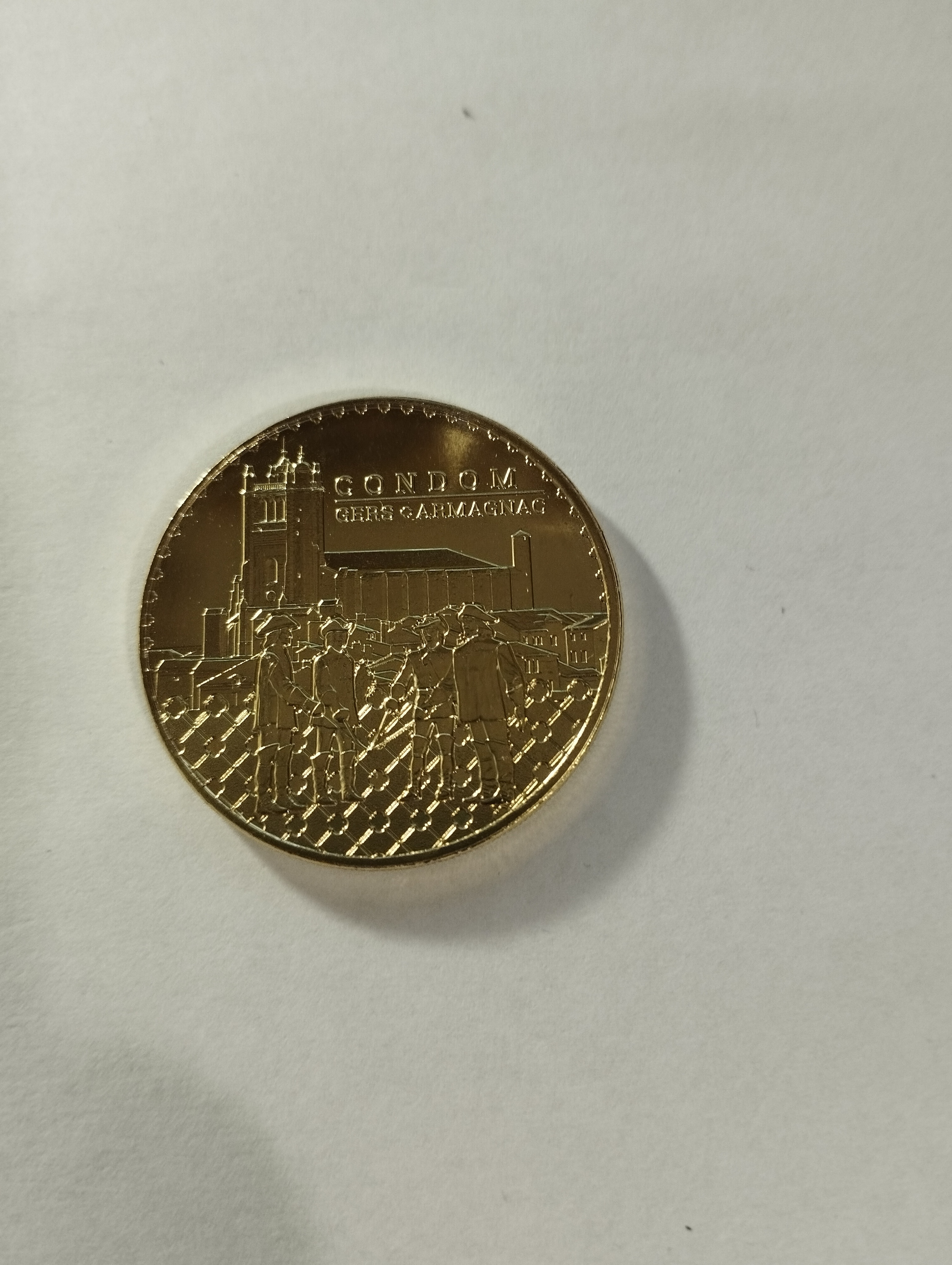 Monnaie de Paris  1.LUPIAC,MUSEE D'ARTAGNAN  2.Cathedrale de Condom et les 4 mousquetaires
