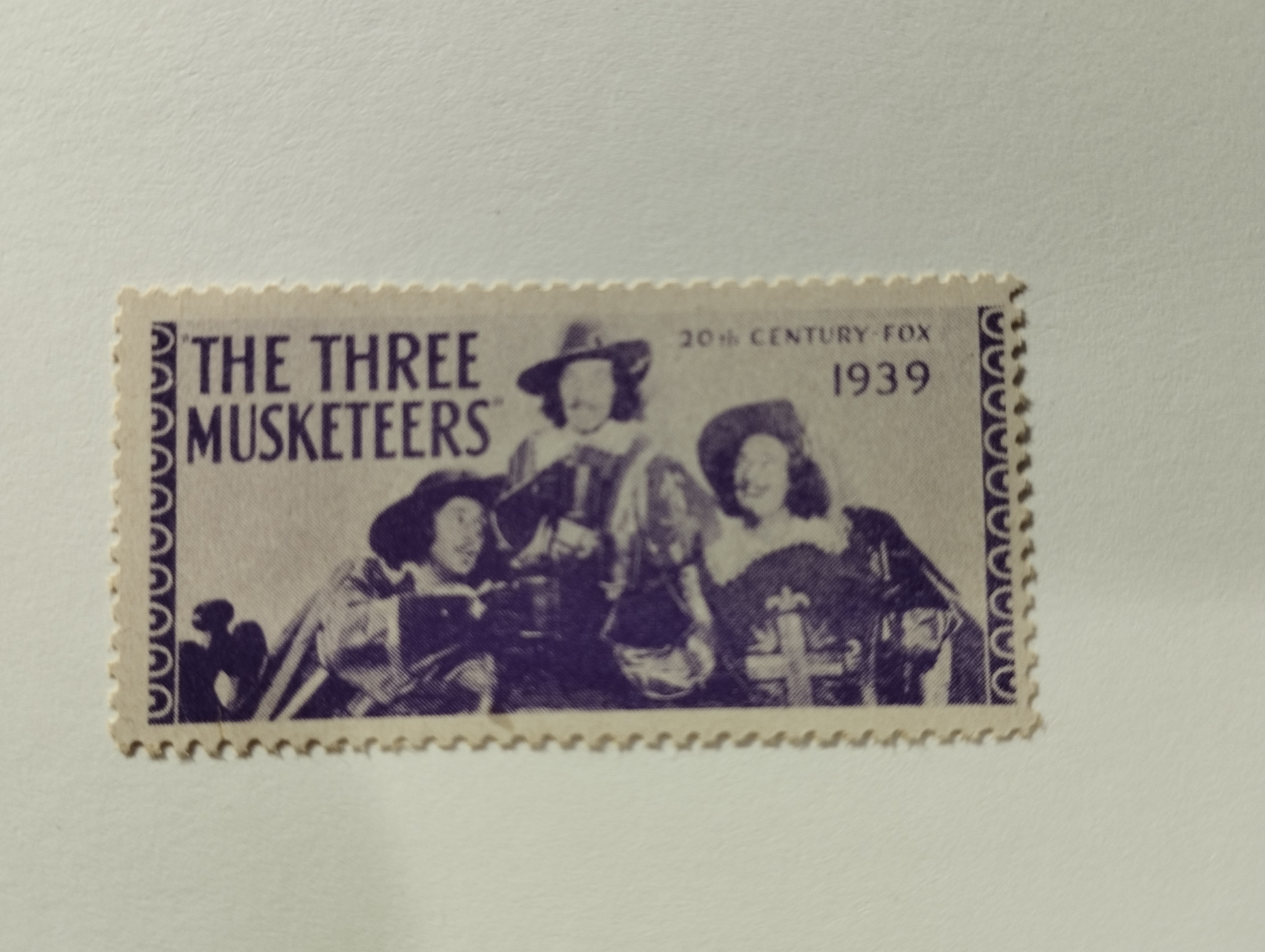 Poster Stamp The Three Musketeers  1939