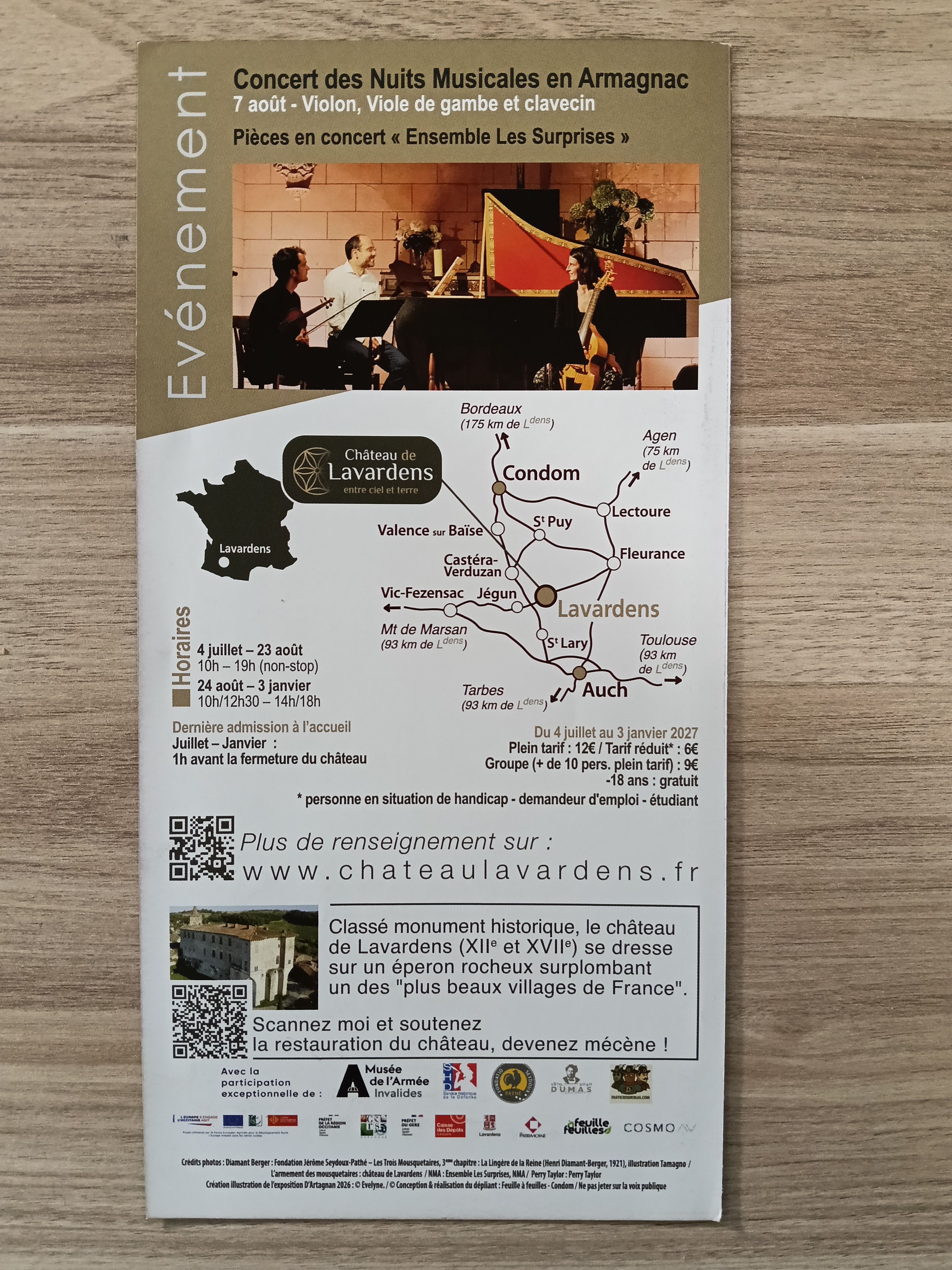 Exposition   D'Artagnan cadet de Gascogne  (chateau Lavardens)