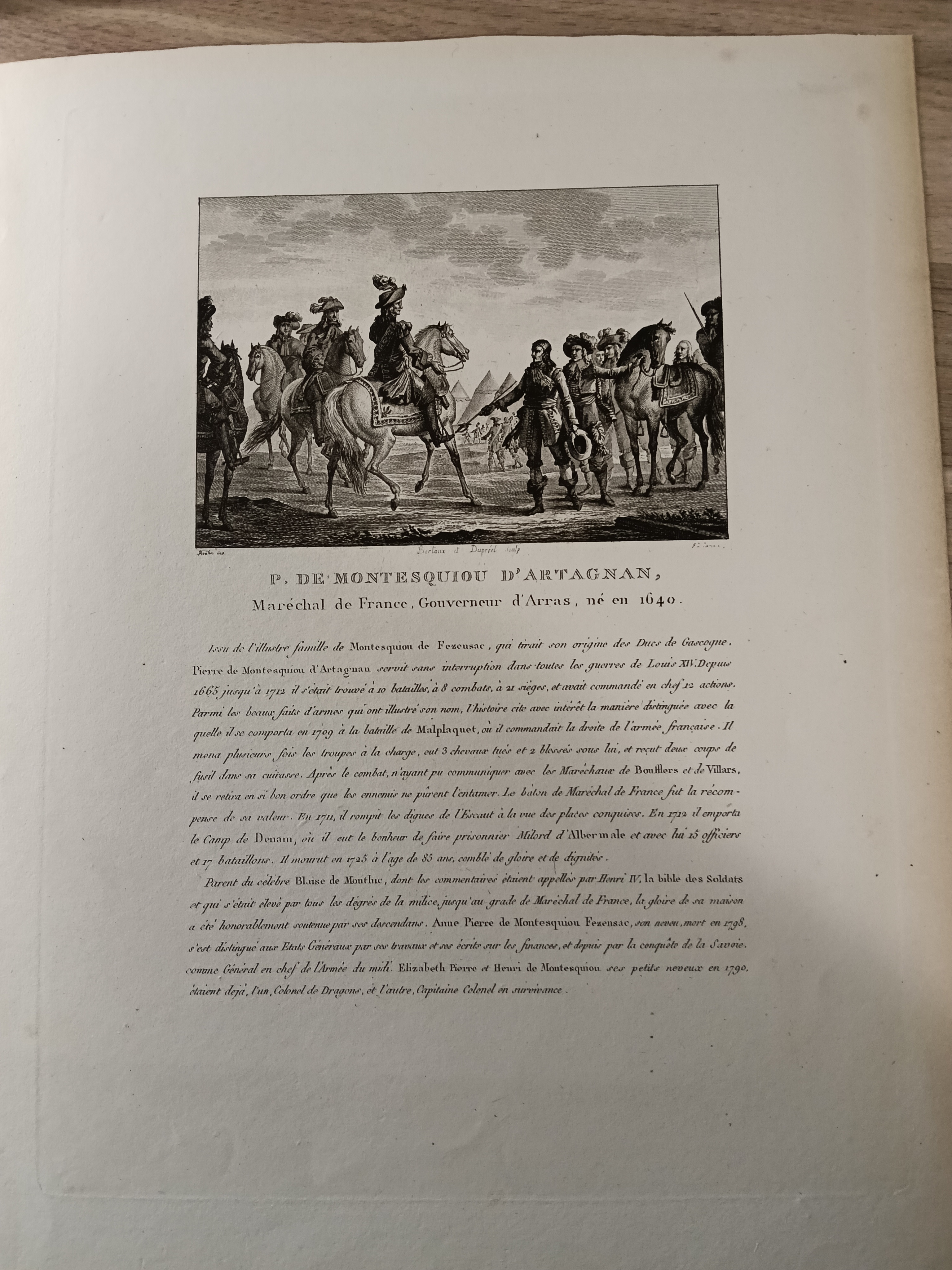 P. de Montesquiou d'Artagnan, gravure