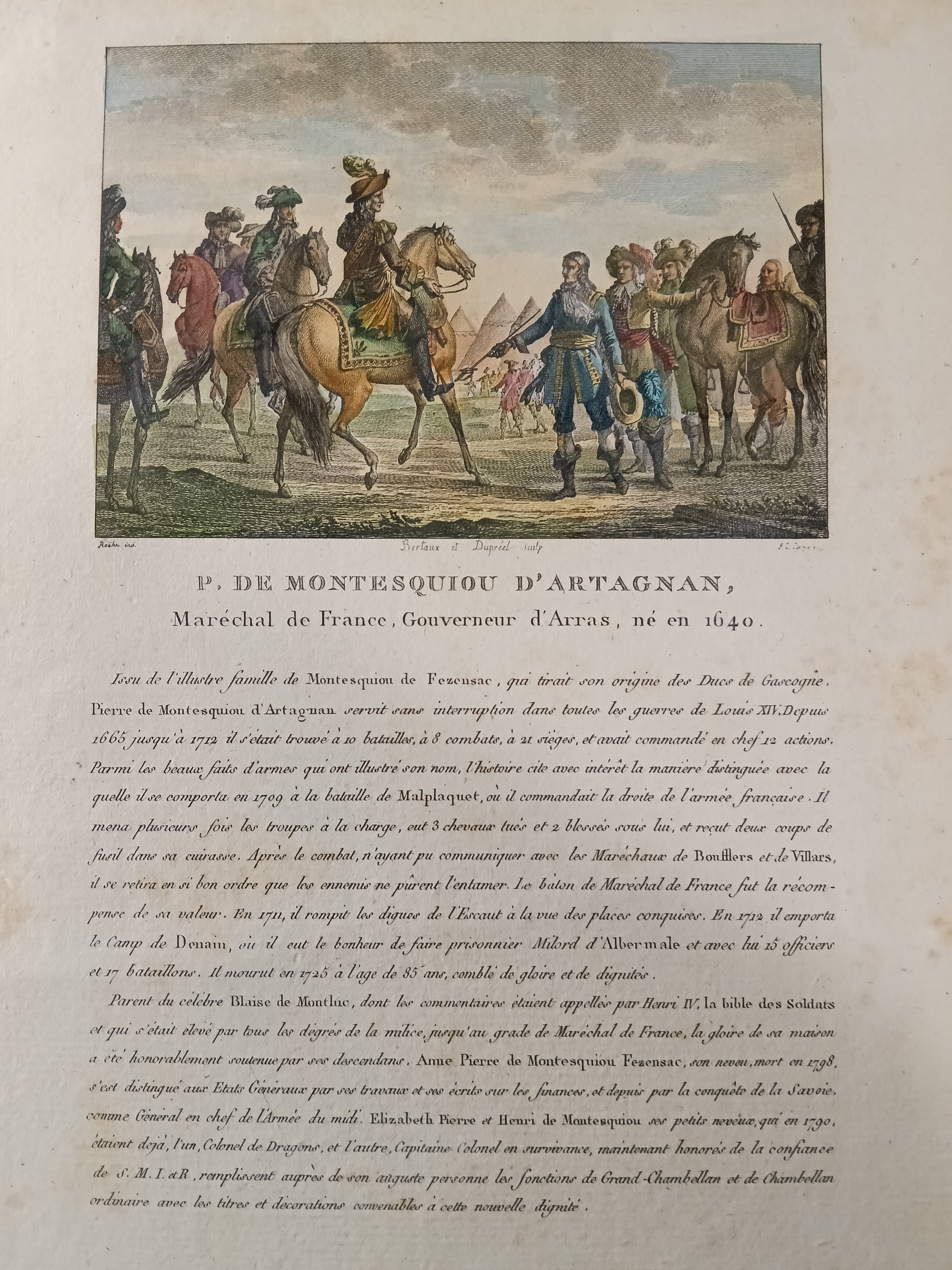 P. de Montesquiou d'Artagnan, gravure