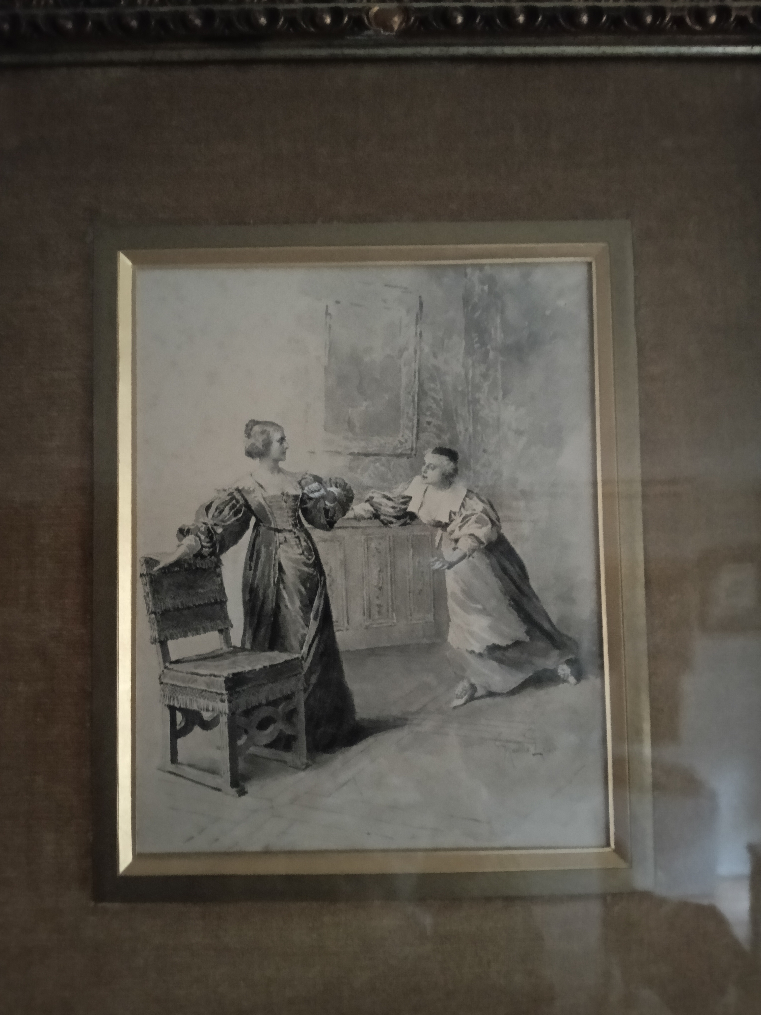 M.Leloir  Illustration pour "Les Trois Mousquetaires" (Milady et Ketty)