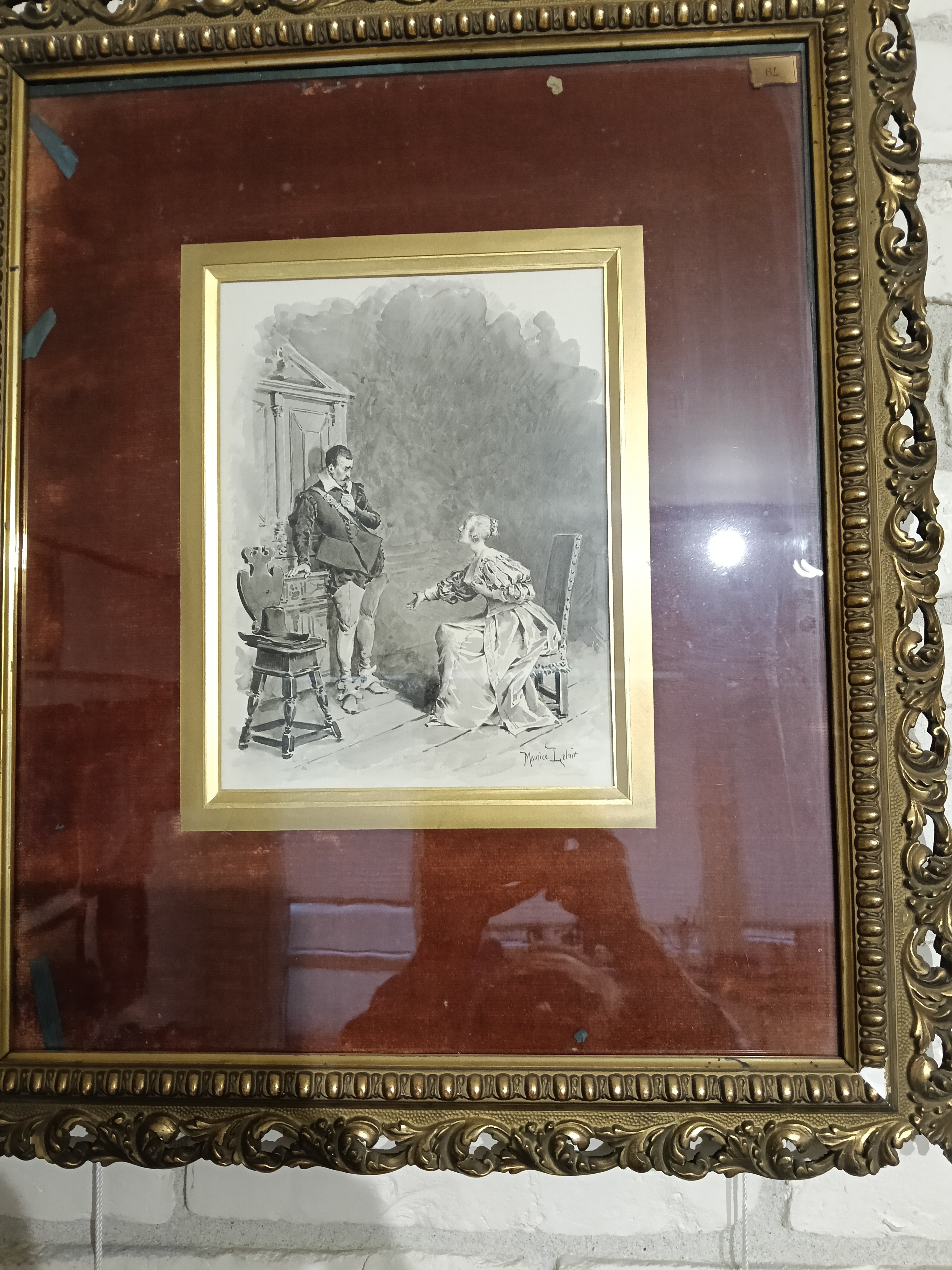 M. Leloir  illustration pour "Les Trois Mousquetaires" (Felton et Milady)