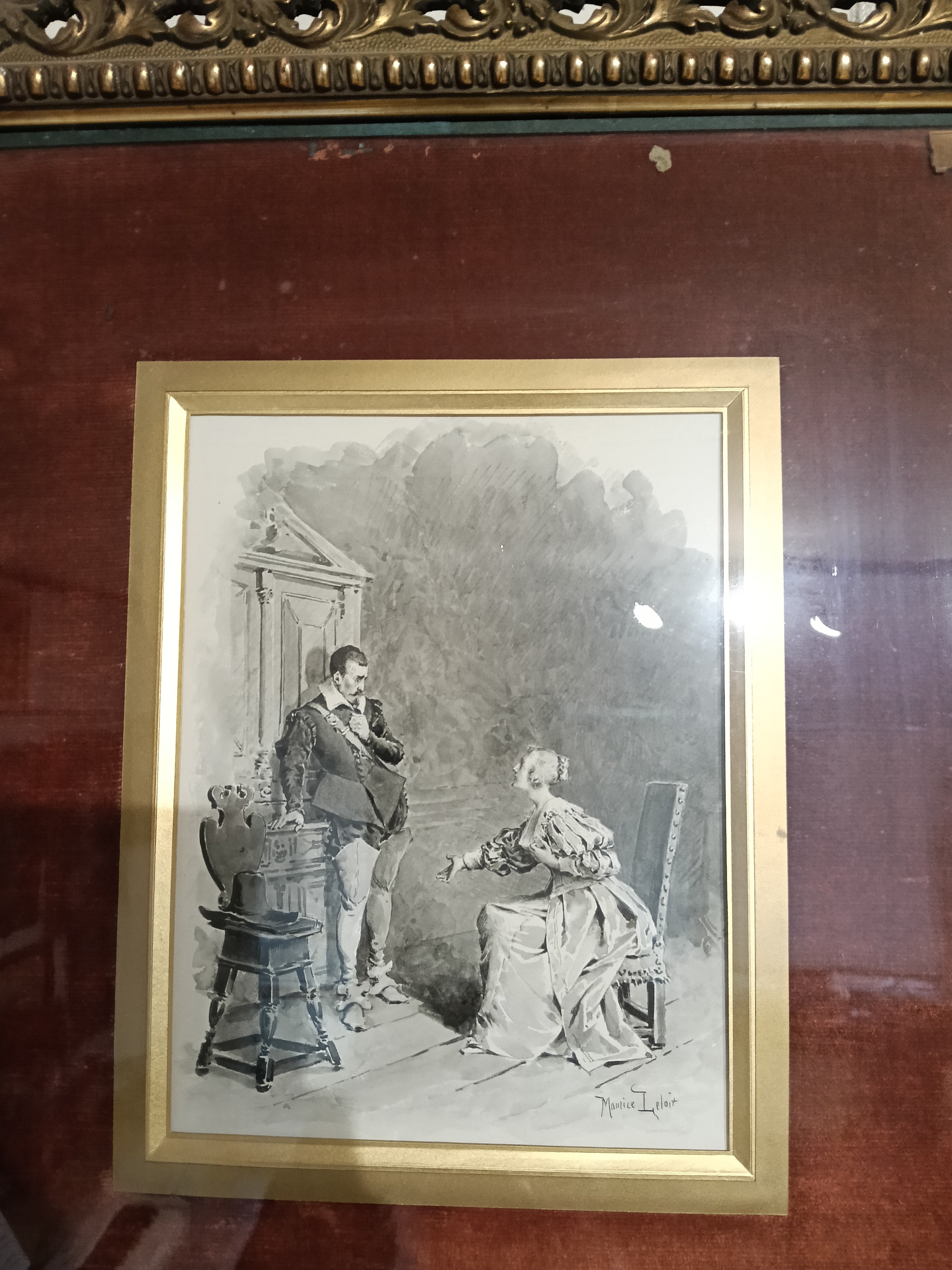 M. Leloir  illustration pour "Les Trois Mousquetaires" (Felton et Milady)