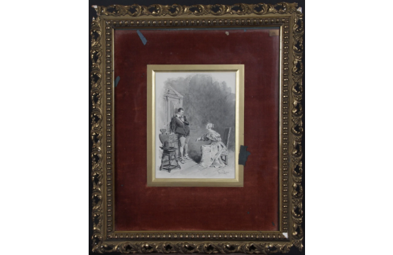 M. Leloir  illustration pour "Les Trois Mousquetaires" (Felton et Milady)
