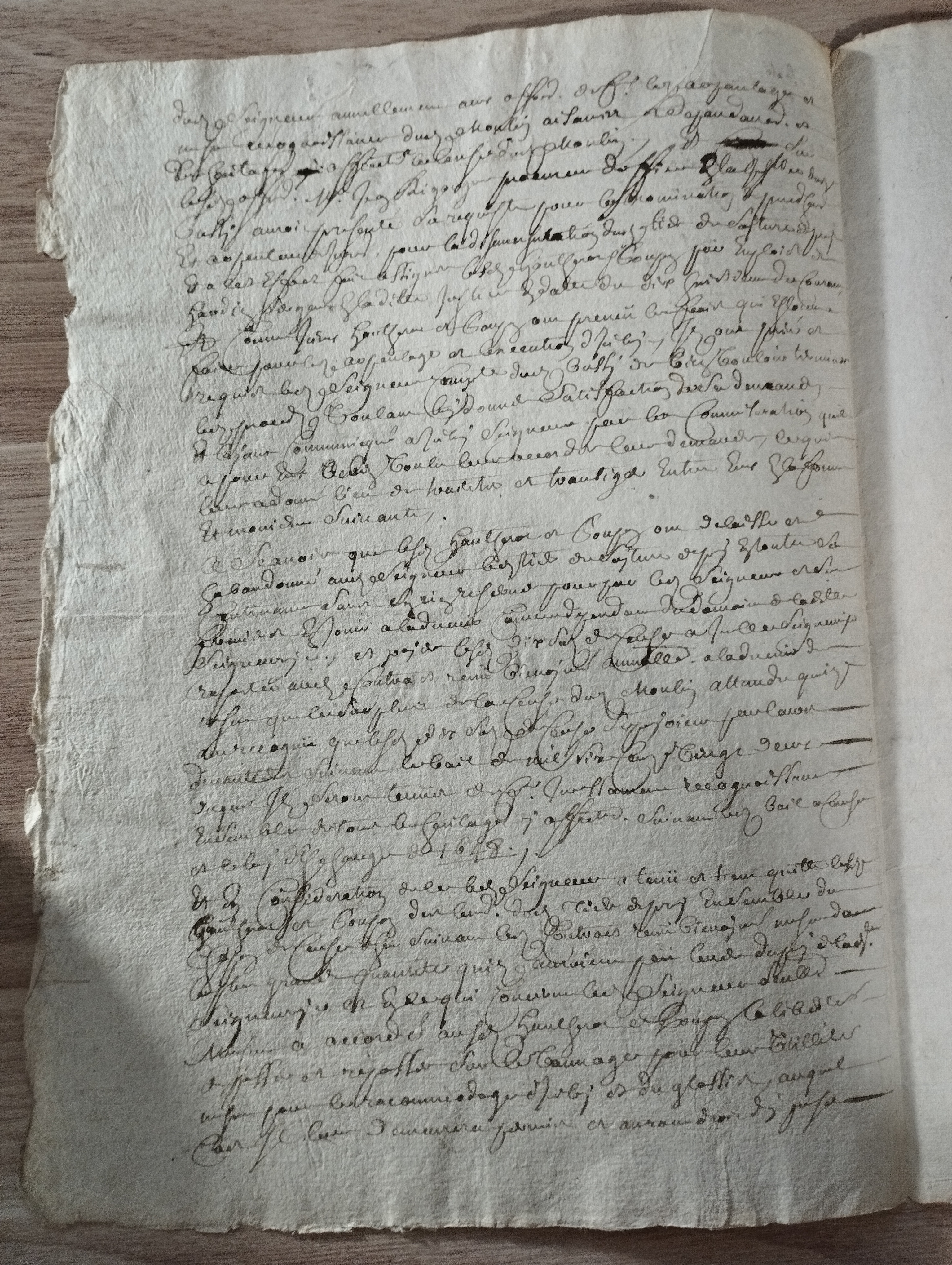 Document signature autographe du fils aine Roger de Rabutin Bussy-Rabutin
